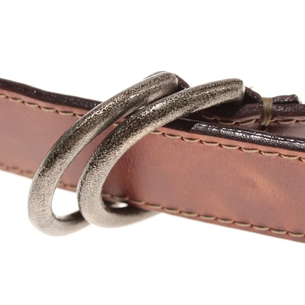 Torino Leather Company NWT Classic Belt Size 38 US in Solid Brown Leather